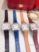 Replica Cartier Santos SS Diamond Blue Leather Strap Watch Quartz (9)_th.jpg